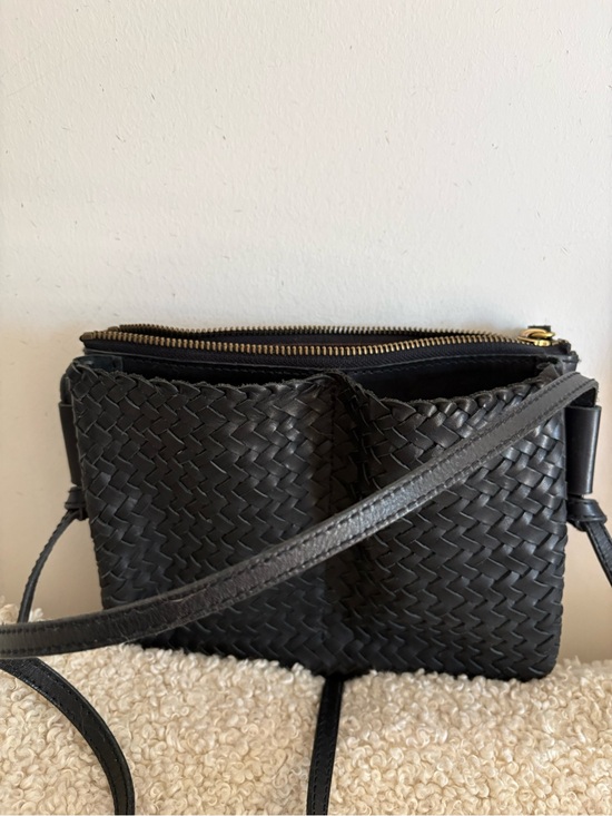 Madewell Handbags - Madewell Woven Leather Crossbody Bag in Black